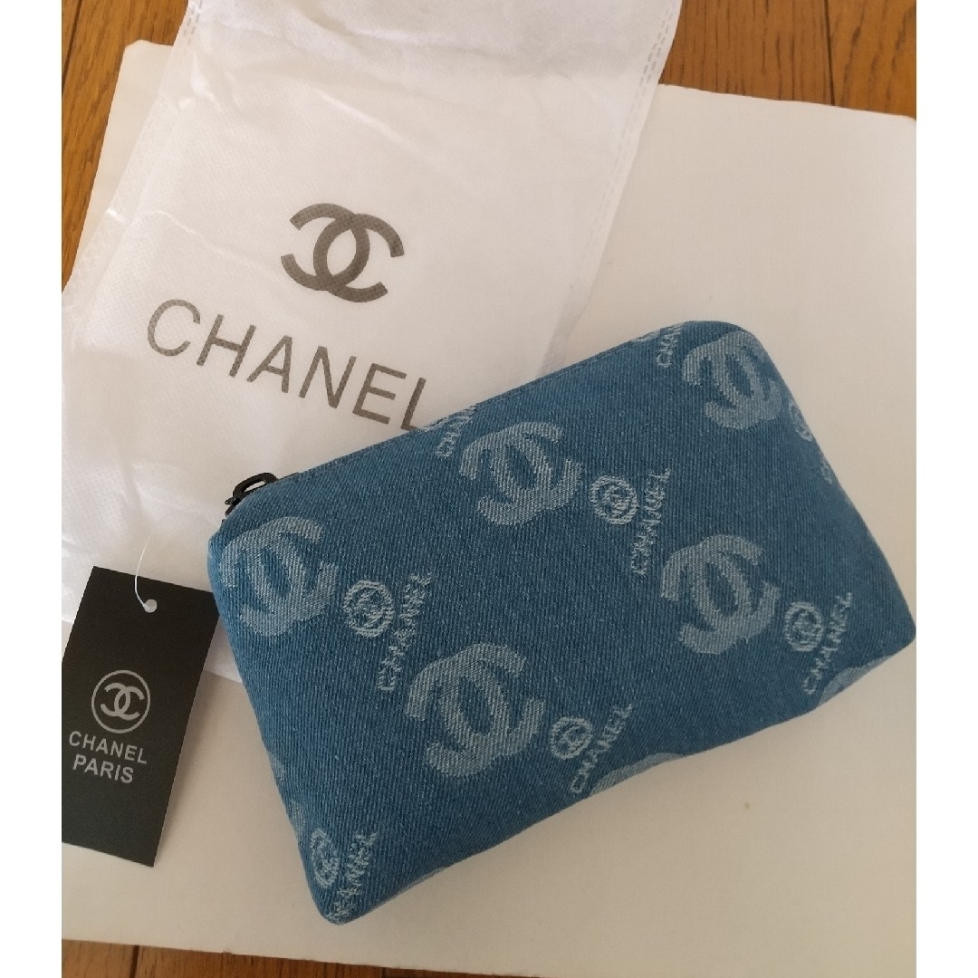 2024年最新CHANEL シャネル ノベルティ ポーチ 化粧ポーチ ロゴ