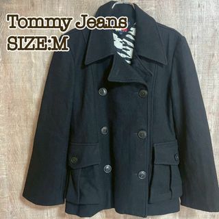 Tommy Jeans トミージーンズ レディース Pコート ブラック 黒 M(ピーコート)