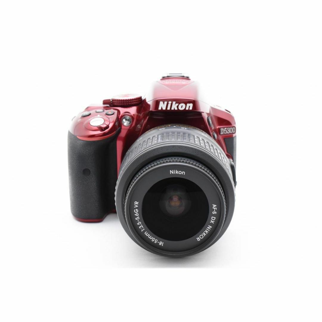 希少レッド⭐人気品 Nikon D5300 ⭐高機能 初心者 セット 一眼レフ スマホ/家電/カメラのカメラ(デジタル一眼)の商品写真
