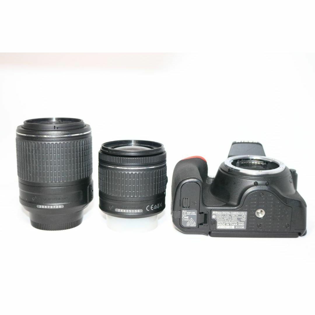 S回数873回⭐シリーズ最新！ダブルレンズ⭐Nikon D5600 ⭐一眼レフ ダブルレンズ⭐S回数873回⭐シリーズ最新！Nikon D5600 ⭐一眼