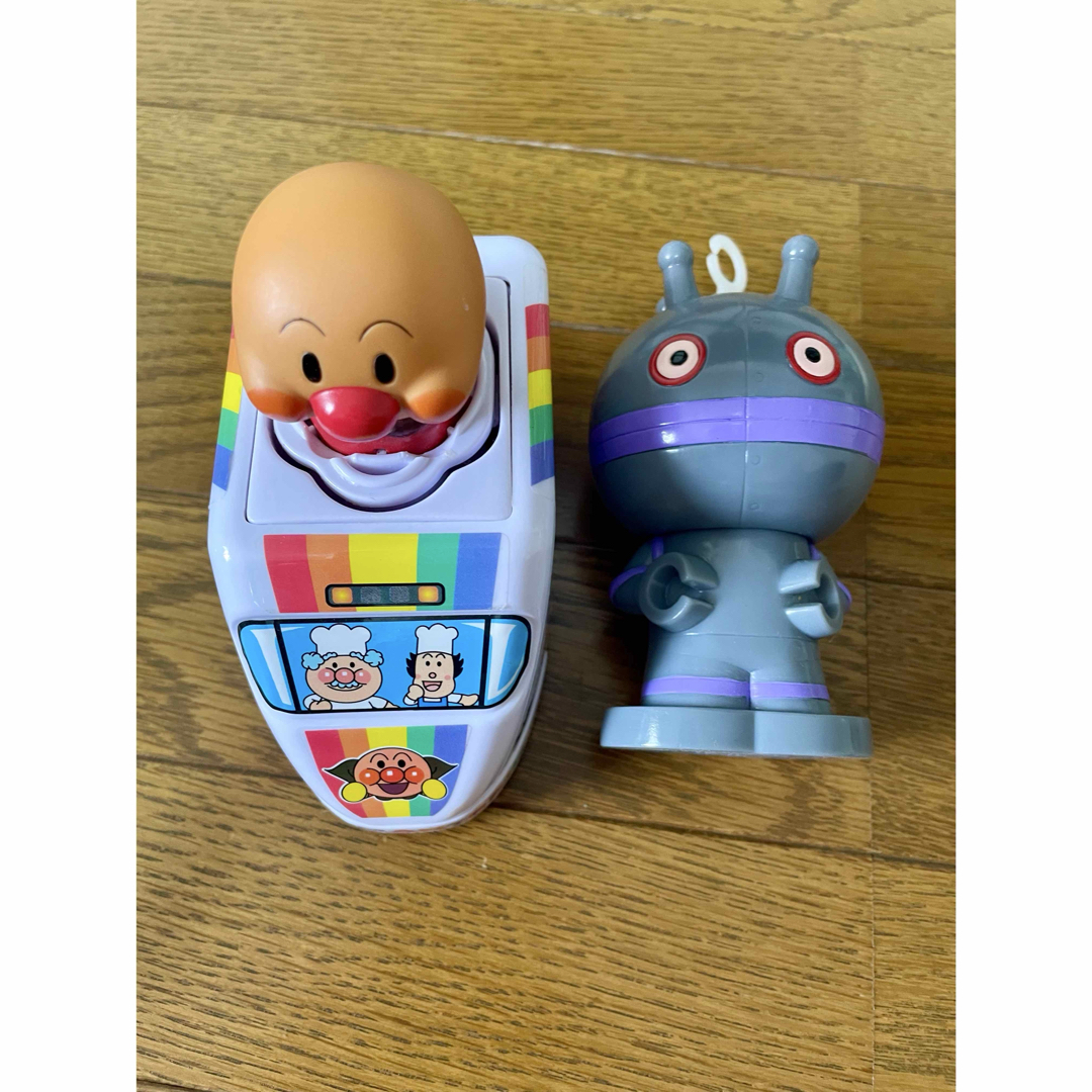 アンパンマン(アンパンマン)のアンパンマン　新幹線&ショベルカー・タダンダン　ビニールマスコット・ エンタメ/ホビーのおもちゃ/ぬいぐるみ(キャラクターグッズ)の商品写真