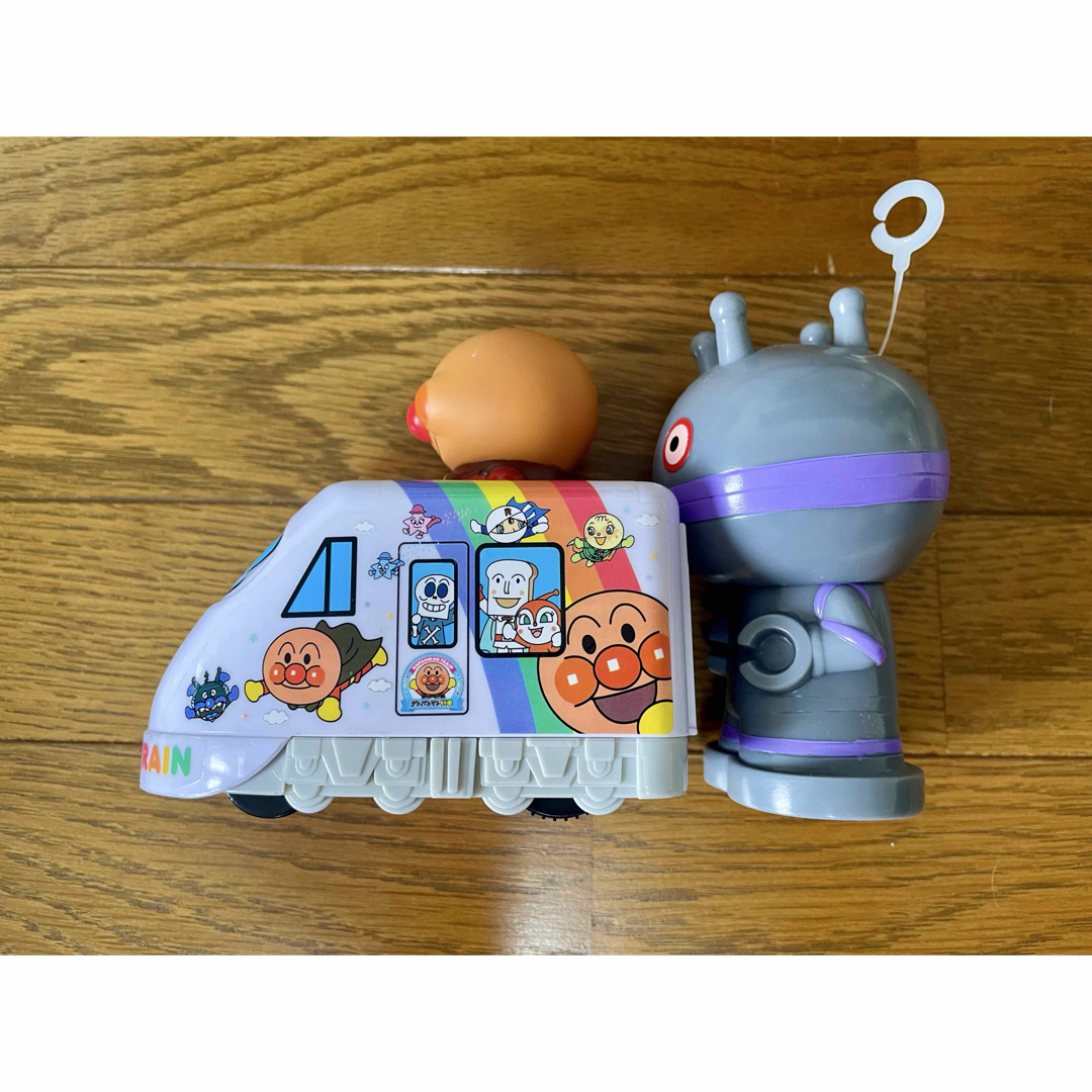 アンパンマン(アンパンマン)のアンパンマン　新幹線&ショベルカー・タダンダン　ビニールマスコット・ エンタメ/ホビーのおもちゃ/ぬいぐるみ(キャラクターグッズ)の商品写真