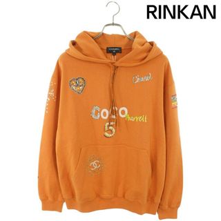 シャネル(CHANEL)のシャネル ×ファレルウィリアムス  19SS  P61050K46831 ビーズ装飾プルオーバーパーカー メンズ S(パーカー)
