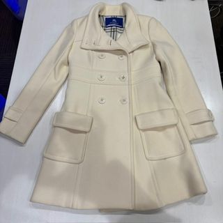 バーバリーブルーレーベル(BURBERRY BLUE LABEL)のバーバリー ブルーレーベル ウール×アンゴラ FNF20-806-01 40(ロングコート)