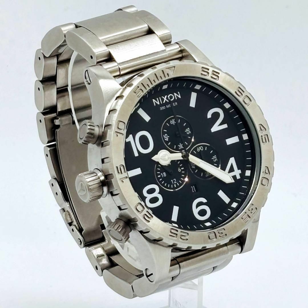 大量入荷 NIXON - 【稼働品】ニクソン 51-30 クロノ シルバー 文字盤 時計