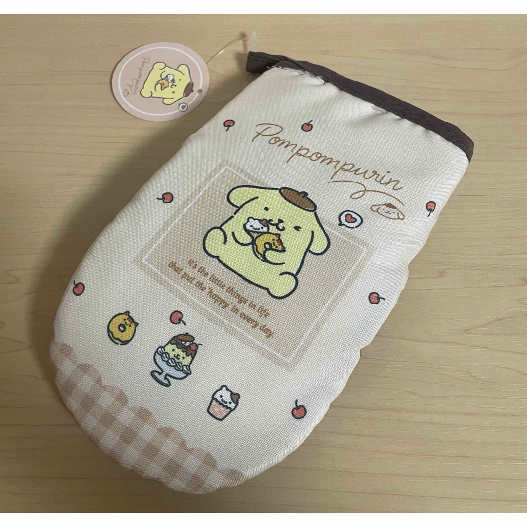 ポムポムプリン(ポムポムプリン)のポムポムプリンミトン　鍋つかみ ハンドメイドの生活雑貨(キッチン小物)の商品写真