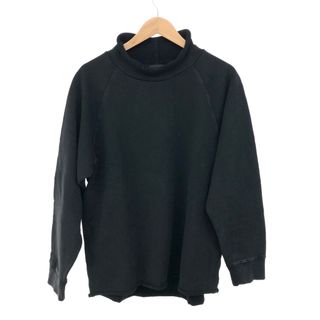 新品同様 BTMK タマコ ビーティーエムケー ウォッシュ加工 スウェット サイズ:XL  ブラック  メンズ roll-neck washed　240001139154(その他)