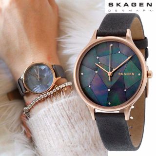 スカーゲン(SKAGEN)の大人気♪SKAGEN 星空グレーレザー SKW2390レディース腕時計(腕時計)