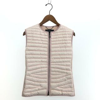 良好 Salvatore Ferragamo サルヴァトーレフェラガモ ニット切替 ダウンベスト サイズ:42  ピンク  レディース 　243001000455(その他)