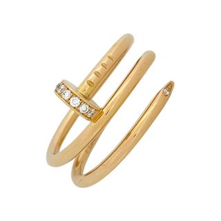 カルティエ(Cartier)のカルティエ Cartier ジュスト アン クル ダイヤリング SM K18PG ダイヤモンド ジュエリー(リング(指輪))