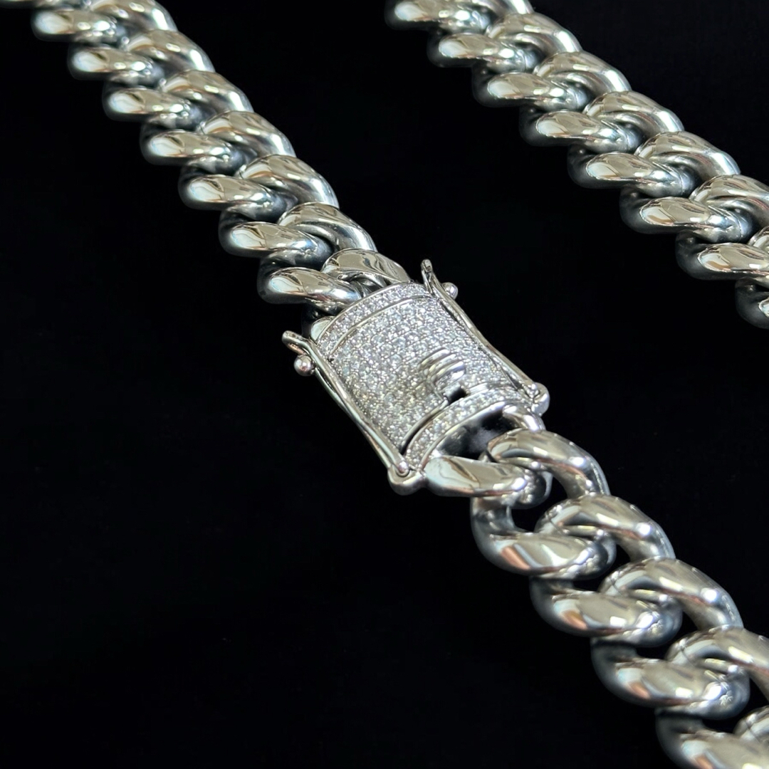 喜平ネックレス 50cm 14mm サージカルステンレス シルバー 喜平チェーン メンズのアクセサリー(ネックレス)の商品写真