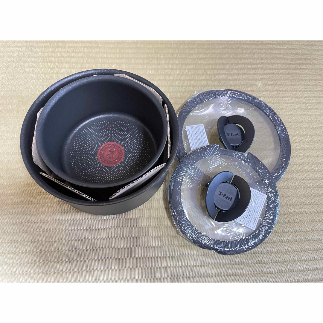 【新品未使用迅速発送】ティファール ソースパン 4点セット IH対応チャコール T-fal - ティファール ソースパン チャコール IH対応 4点セット