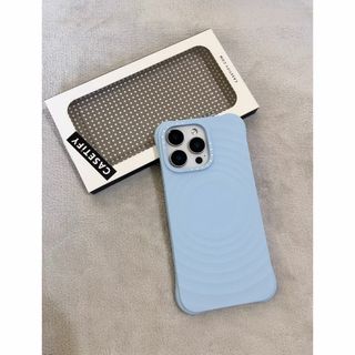 ウェーブ シリコンケース スカイブルー ケースティファイ iPhoneケース(iPhoneケース)