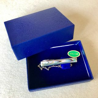 美品 メキシコ貝 ネクタイピン タイピン タイバー 箱付き ヴィンテージ レトロ(ネクタイピン)