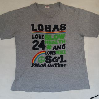 LOHAS ロハス ナチュラル Ｔシャツ グレー Мサイズ