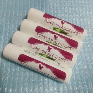 新品！フォーエバー リップクリーム（リップケア化粧品）4本 アロエ(リップケア/リップクリーム)