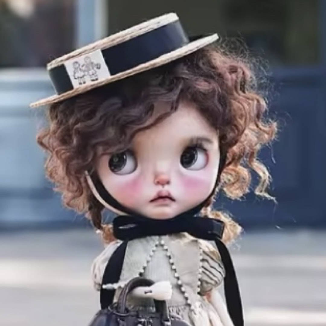 ブライスモヘアウィッグ　海外作家様　ネオブライス ハンドメイドのぬいぐるみ/人形(その他)の商品写真