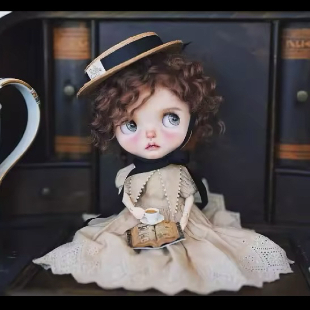 ブライスモヘアウィッグ　海外作家様　ネオブライス ハンドメイドのぬいぐるみ/人形(その他)の商品写真