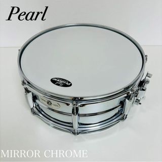 パール(pearl)の【希少品】パールMIRROR CHROMEスネアドラム　送料込み(スネア)