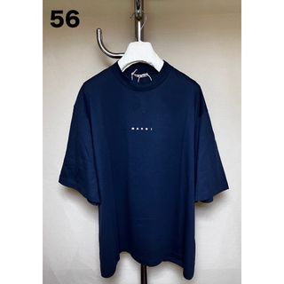 マルニ(MARNI)の新品 56 24ss MARNI ロゴ Tシャツ ロゴT ネイビー紺 17984(Tシャツ/カットソー(半袖/袖なし))