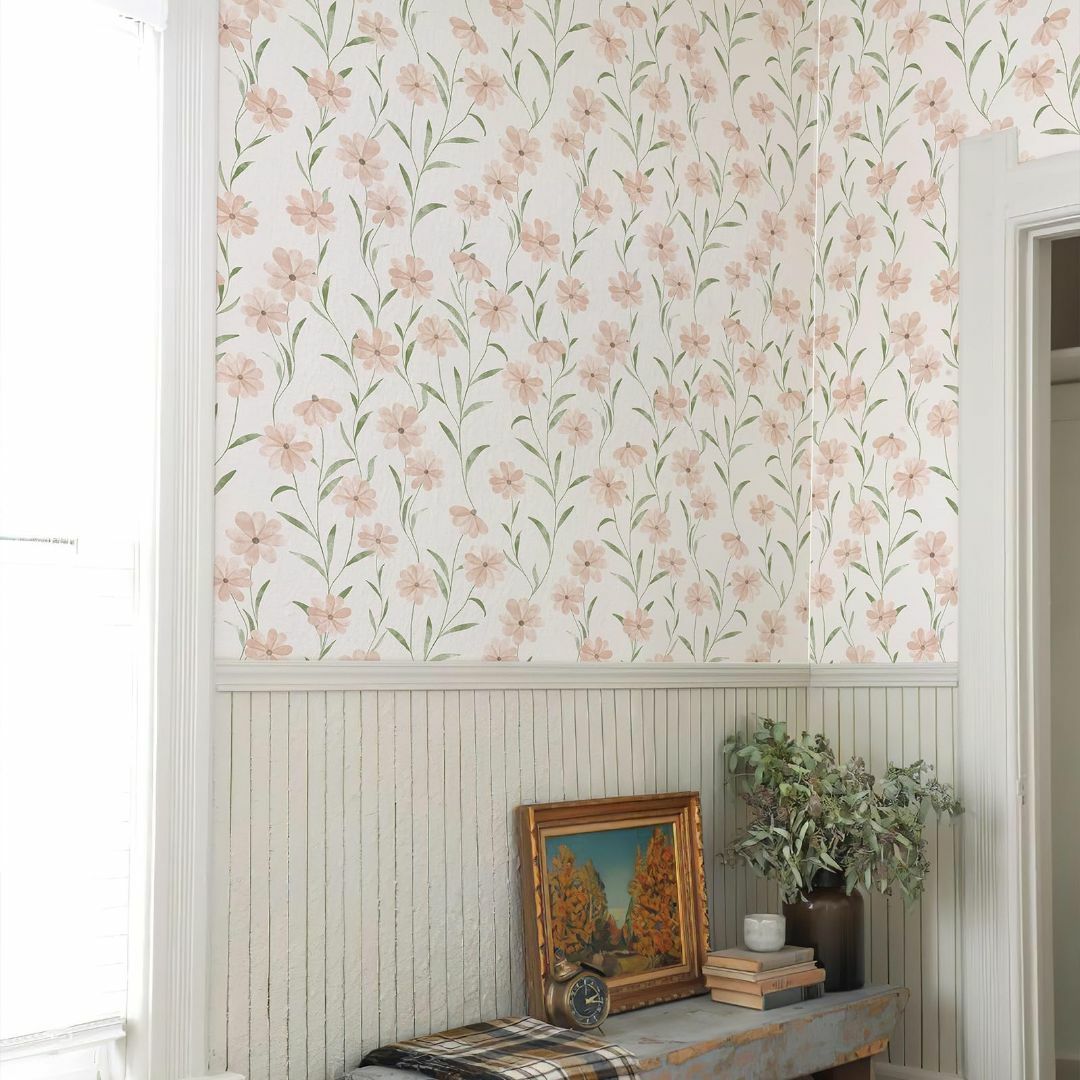 【新着商品】Homya 壁紙シール 花柄 剥がせる壁紙 防水 リメイクシート 草 インテリア/住まい/日用品のインテリア/住まい/日用品 その他(その他)の商品写真