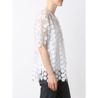 カルヴェン(CARVEN)の連絡遅くなることあり様専用 CARVEN フローラルレースブラウス（訳あり）(シャツ/ブラウス(半袖/袖なし))