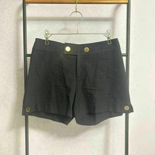 juste deux mille メタルボタンショートバンツ 38 ブラック