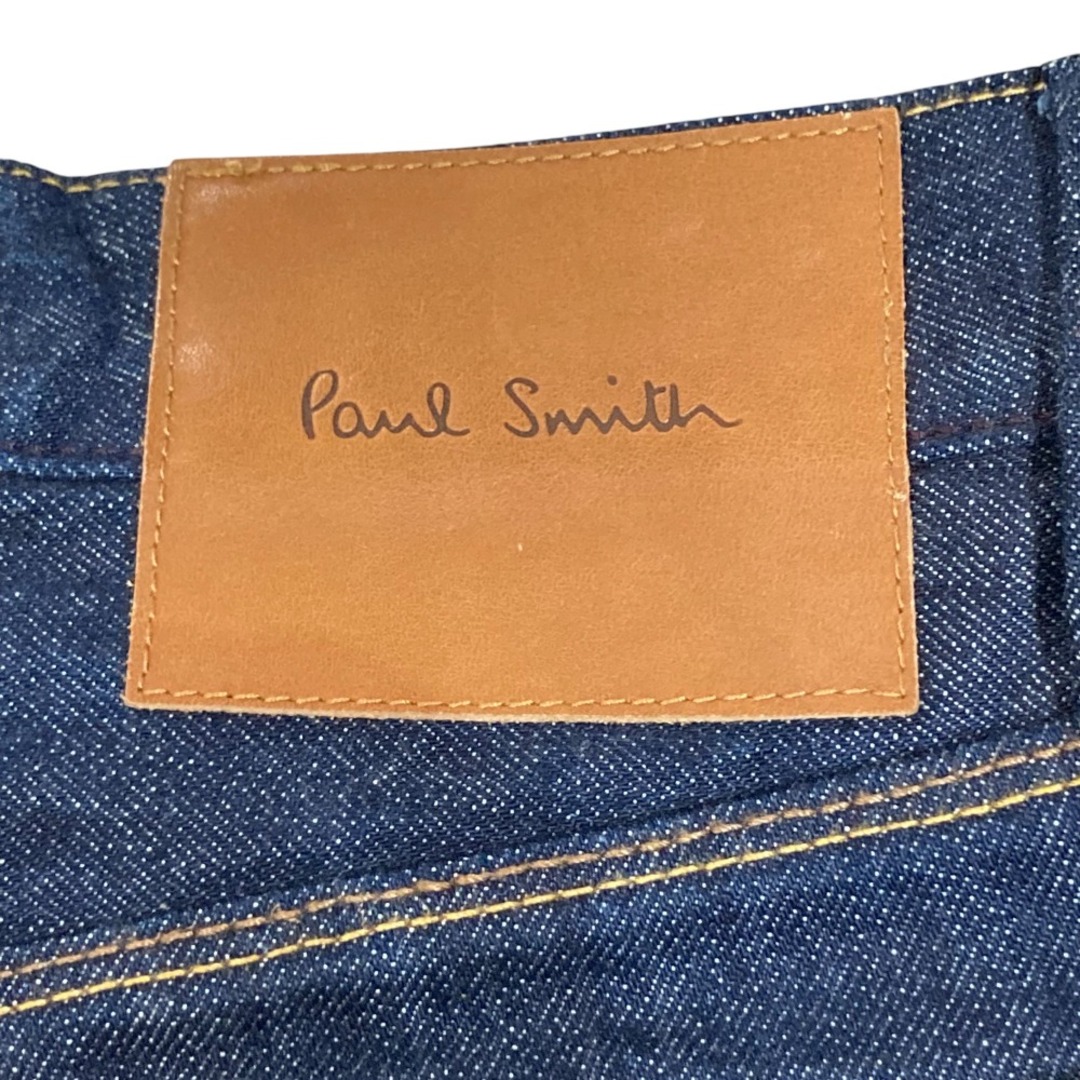 美品 Paul Smith JEANS ポールスミス レザーパッチ ボタンフライ