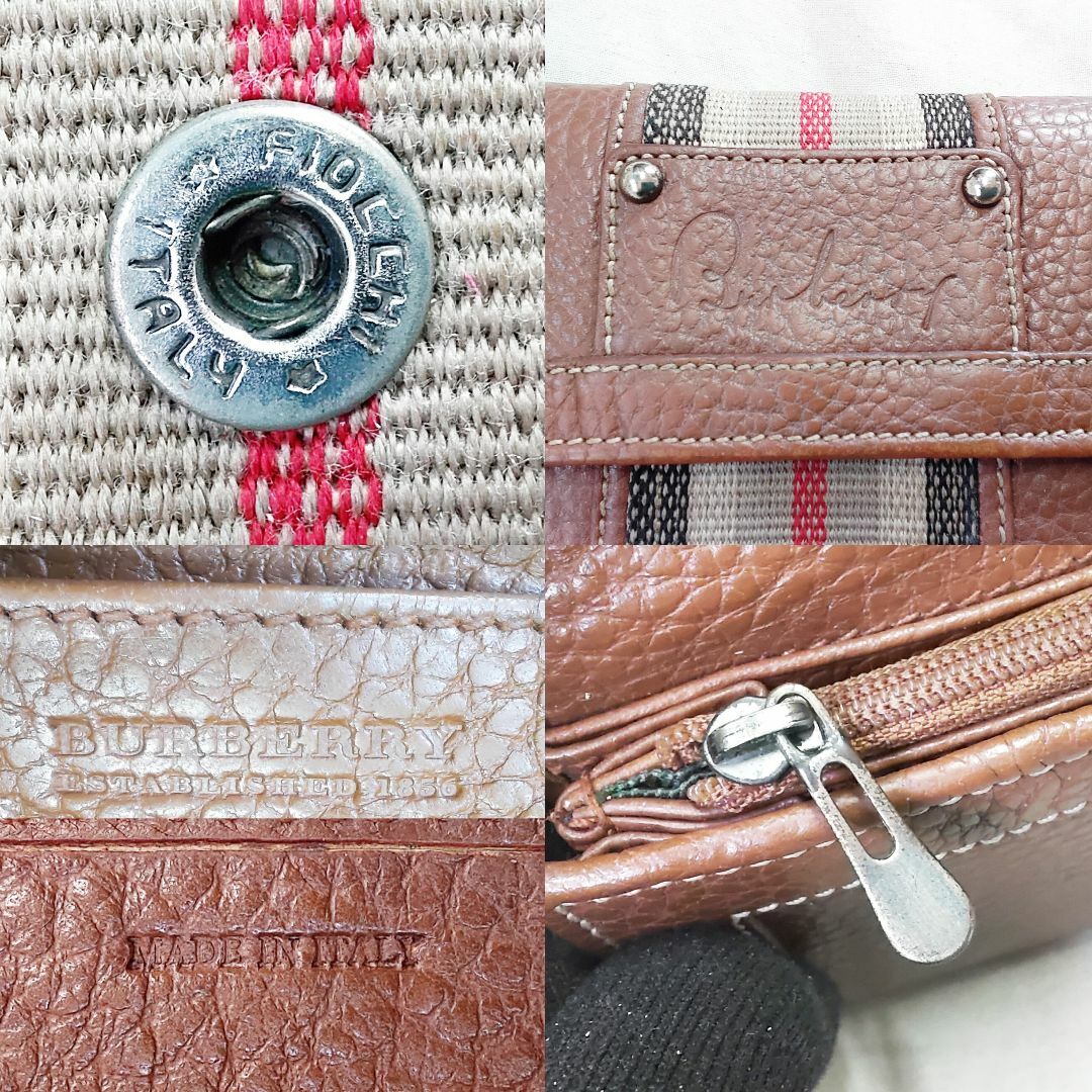 BURBERRY - 箱付き 限定 BURBERRY バーバリー 長財布 ストライプ