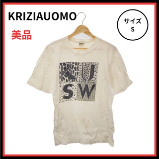 クリツィア(KRIZIA)のKRIZIAUOMO  Tシャツ 半袖  レディース ホワイト プリント柄 S (Tシャツ(半袖/袖なし))