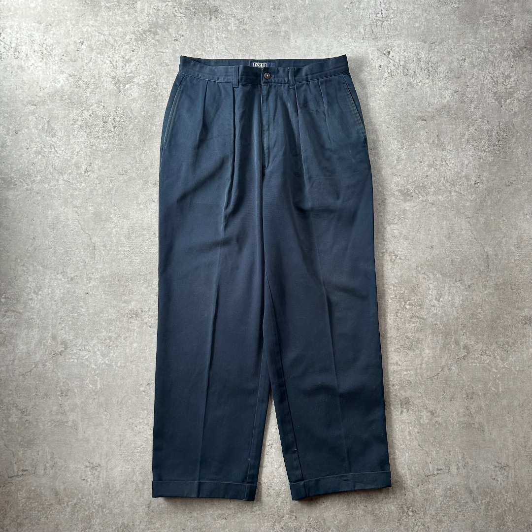 Ralph Lauren - 90s ラルフローレン チノパン USA製 ネイビー 30