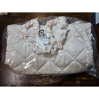 アイボリー　Rosemuse satin quilting big tote(トートバッグ)