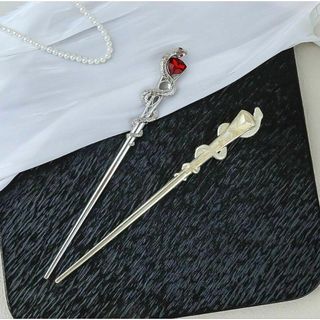 かんざしヘビシルバー一本刺しシンプルメンズアクセコスプレカッコいいお洒落干支蛇銀(和装小物)