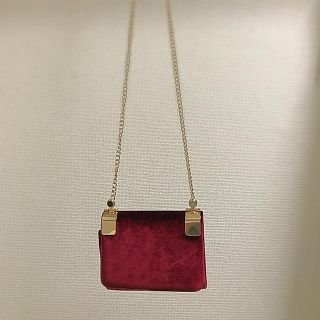 ローズバッド(ROSE BUD)の◼️値下げ中◼️ROSEBUDベルベット風BAG◼️美品◼️結婚式お呼ばれ◼️(ハンドバッグ)