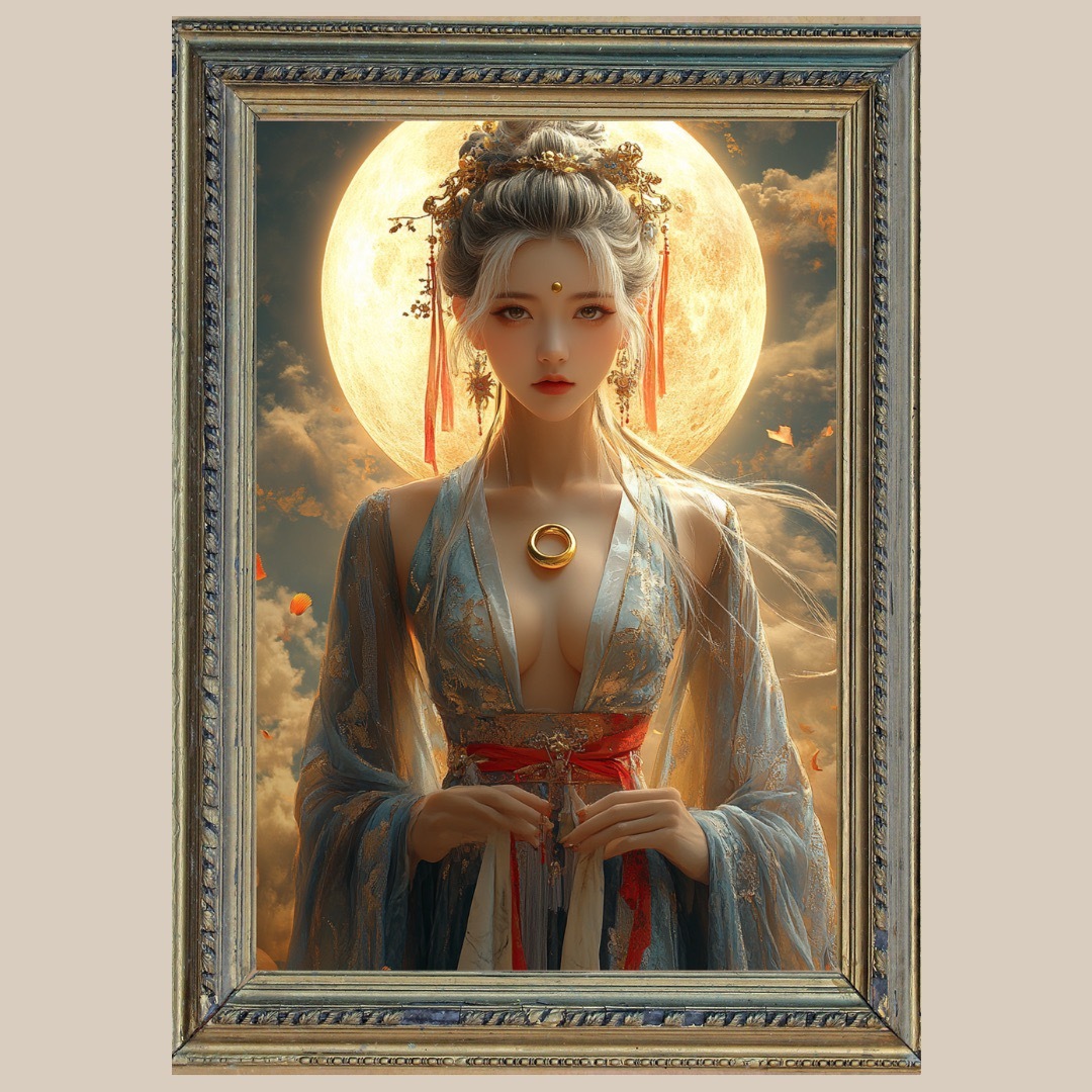 永遠の美✨月華の女神 ✨No.13 【開運•風水•絵画風•ヒーリング