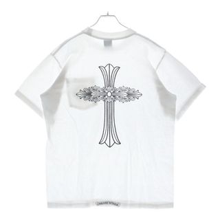 クロムハーツ(Chrome Hearts)のCHROME HEARTS クロムハーツ OLD Back Cross TEE オールドモデル バッククロス ネックロゴプリント 半袖Tシャツ カットソー ホワイト(Tシャツ/カットソー(半袖/袖なし))