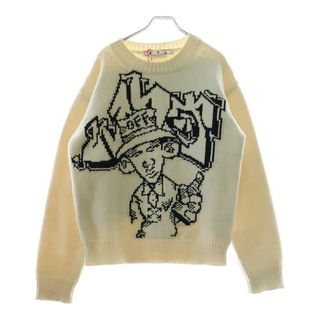 オフホワイト(Off-White)のOFF-WHITE オフホワイト MAIN LABEL SEASONAL ニット セーター ホワイト OMHE136F22KNI002(ニット/セーター)