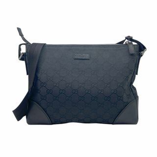 GUCCI　グッチ　GGキャンバス　レザー　ショルダーバッグ　114273　ブラック　斜め掛け　肩掛け　バッグ　鞄　カバン　軽量　メンズ　レディース　ユニセックス 【ブランドギャラリー東心斎橋店】