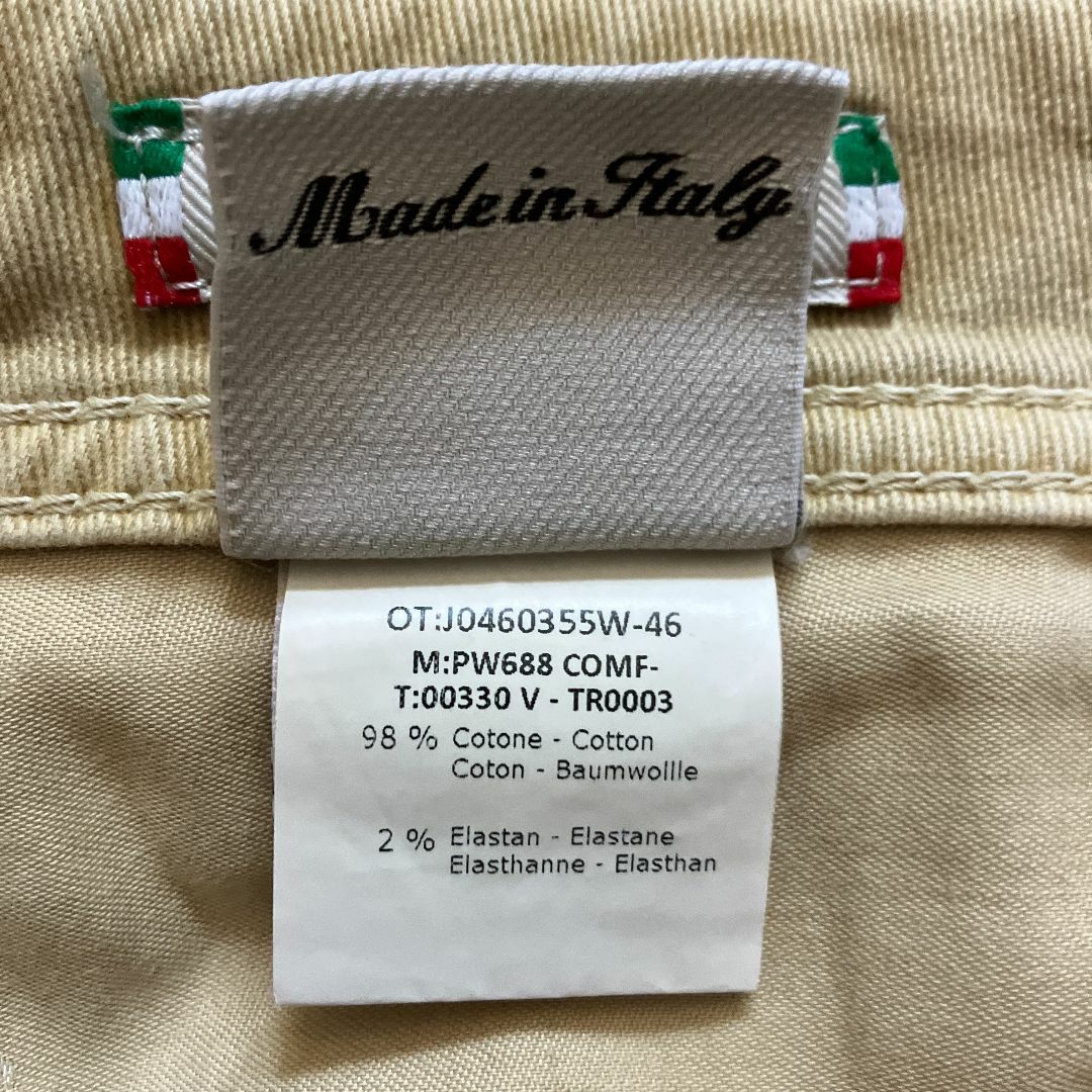 【新品】JACOB COHEN PW688 VINTAGE コットンパンツ 31 JACOB COHEN PW688 31 ヤコブコーエン パンツ ベージュ 黄色