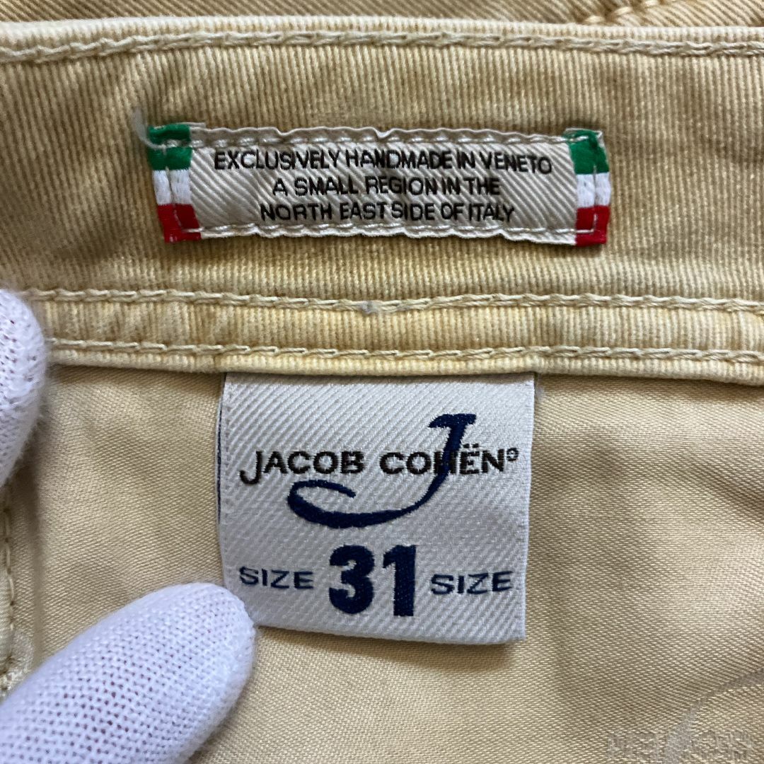 【新品】JACOB COHEN PW688 VINTAGE コットンパンツ 31 JACOB COHEN PW688 31 ヤコブコーエン パンツ ベージュ 黄色