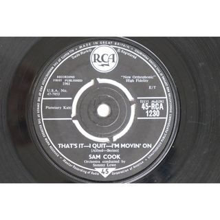 英7” Sam Cooke Thats It - I Quit - Im Movin On / What Do You Say 45RCA1230 RCA /00080(その他)