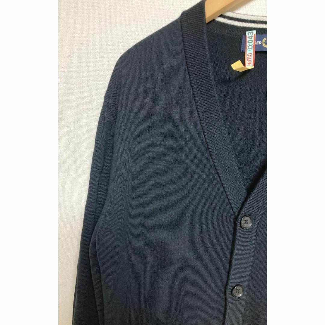 大人も着やすいシンプルファッション FRED PERRY - FRED PERRY フレッドペリー カーディガン 黒 S トップス