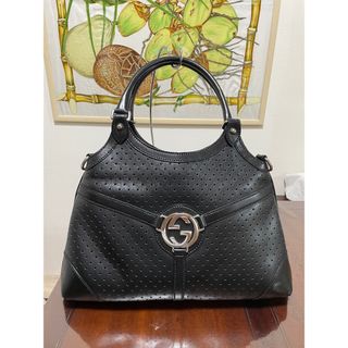 グッチ(GUCCI)の#グッチ　インターロッキングG パンチング　ショルダーバッグ(ショルダーバッグ)