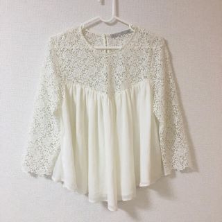 ザラ(ZARA)の美品♡ZARA レーストップス(シャツ/ブラウス(長袖/七分))