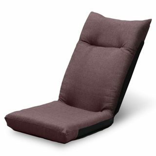 アイリスプラザ 座椅子 ブラウン 幅約46×奥行約58×高さ約68cm リクライ(その他)