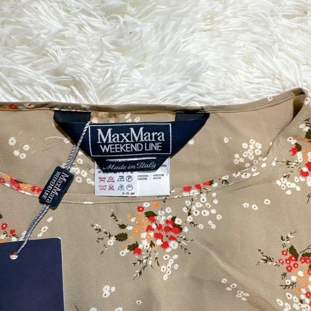 Weekend Max Mara(ウィークエンドマックスマーラ)の✨タグ付き未使用✨Weekend Max Mara ノースリーブワンピース 花柄 レディースのワンピース(ロングワンピース/マキシワンピース)の商品写真