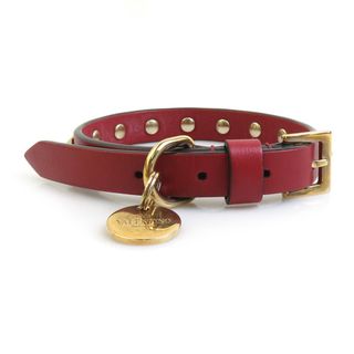 ヴァレンティノガラヴァーニ(valentino garavani)のヴァレンティノ ガラヴァーニ Valentino Garavani  首輪 レザー レッド ユニセックス 送料無料【中古】 h31197a(その他)