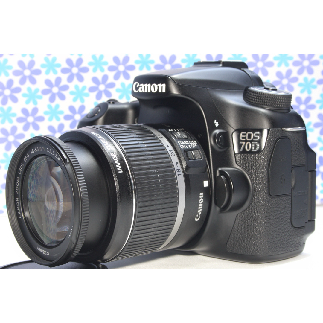 正規 Canon 70D☆高画質☆動画撮影☆おすすめ EOS Wi-Fi内蔵☆Canon - デジタルカメラ