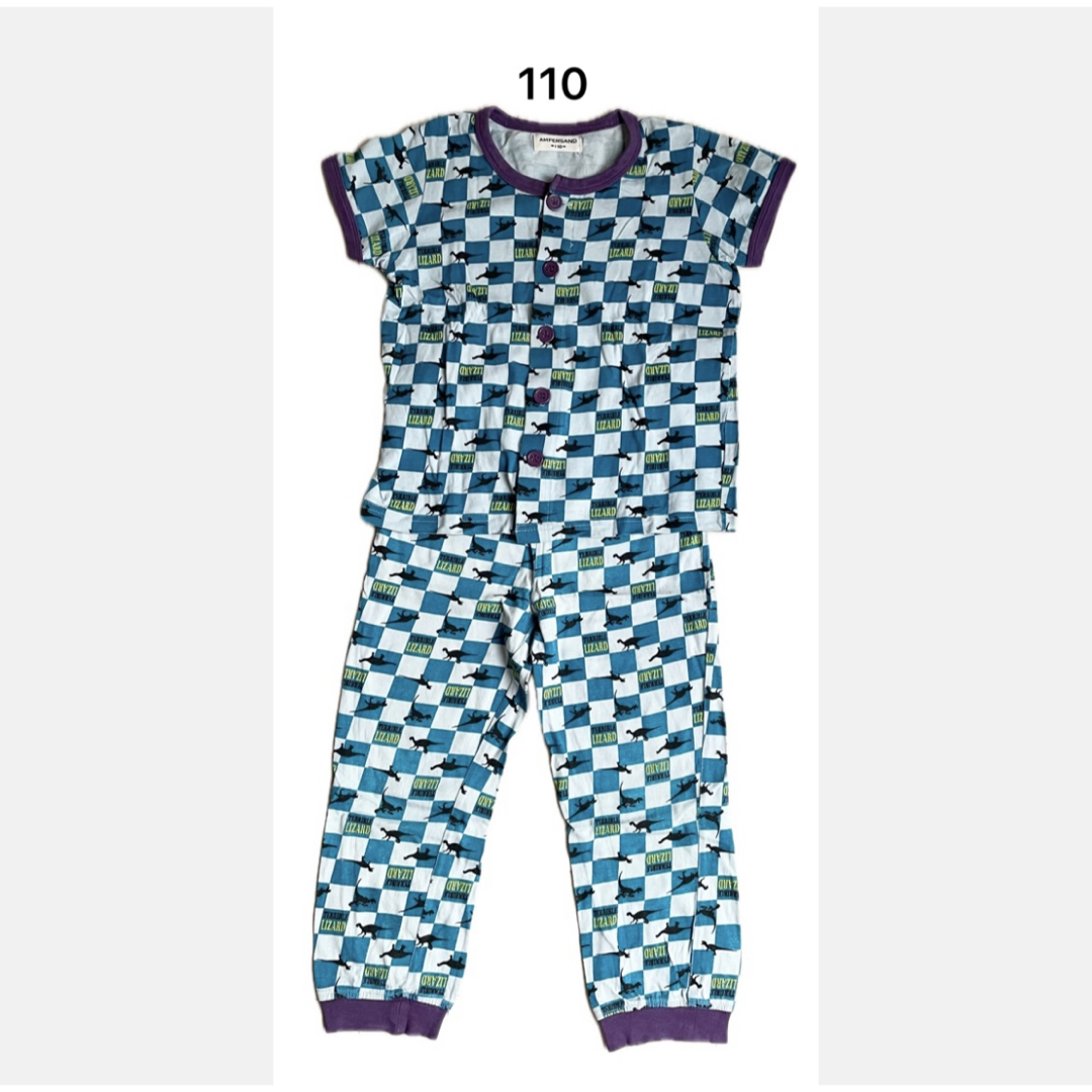Ampersand パジャマ 上下セット 恐竜　110 キッズ/ベビー/マタニティのキッズ服男の子用(90cm~)(パジャマ)の商品写真