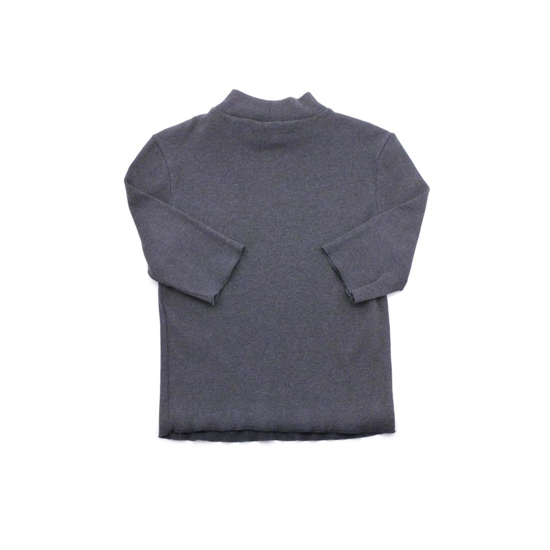ZARA(ザラ)のZARA ザラ リブ 五分袖 カットソー sizeM/グレー ■◆ レディース レディースのトップス(カットソー(長袖/七分))の商品写真